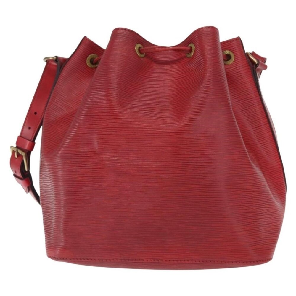 Authentic LOUIS VUITTON Epi Petit Noe Shoulder Bag Red M44107 LV - Picture 9 of 16